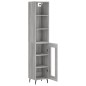 vidaXL Aparador alto madera contrachapada gris Sonoma 34,5x34x180 cm vidaXL Aparador alto madera contrachapada gris Sonoma 34,5x34x180 cm