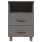 vidaXL Mesitas noche 2 uds HAMAR pino macizo gris claro 40x35x62 cm vidaXL Mesitas noche 2 uds HAMAR pino macizo gris claro 40x35x62 cm