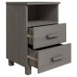 vidaXL Mesitas noche 2 uds HAMAR pino macizo gris claro 40x35x62 cm vidaXL Mesitas noche 2 uds HAMAR pino macizo gris claro 40x35x62 cm