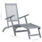 vidaXL Tumbona de jardín con reposapiés y cojín madera maciza acacia vidaXL Tumbona de jardín con reposapiés y cojín madera maciza acacia