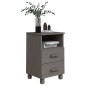 vidaXL Mesitas noche 2 uds HAMAR pino macizo gris claro 40x35x62 cm vidaXL Mesitas noche 2 uds HAMAR pino macizo gris claro 40x35x62 cm