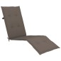 vidaXL Tumbona de jardín con reposapiés y cojín madera maciza acacia vidaXL Tumbona de jardín con reposapiés y cojín madera maciza acacia
