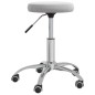 vidaXL Taburete de masaje terciopelo gris claro vidaXL Taburete de masaje terciopelo gris claro