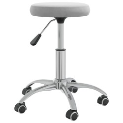 vidaXL Taburete de masaje terciopelo gris claro