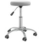 vidaXL Taburete de masaje terciopelo gris claro vidaXL Taburete de masaje terciopelo gris claro