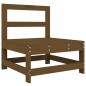 vidaXL Juego de sofás de jardín 5 pzas madera maciza pino marrón miel vidaXL Juego de sofás de jardín 5 pzas madera maciza pino marrón miel