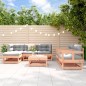 vidaXL Juego de muebles de jardín 7 pzas madera maciza abeto Douglas vidaXL Juego de muebles de jardín 7 pzas madera maciza abeto Douglas