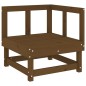 vidaXL Juego de muebles jardín 7 pzas madera maciza pino marrón miel vidaXL Juego de muebles jardín 7 pzas madera maciza pino marrón miel