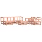 vidaXL Juego de muebles de jardín 7 pzas madera maciza abeto Douglas
