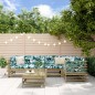 vidaXL Juego de muebles de jardín 6 pzas madera de pino impregnada vidaXL Juego de muebles de jardín 6 pzas madera de pino impregnada