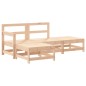 vidaXL Juego de muebles de jardín 4 piezas madera maciza de pino vidaXL Juego de muebles de jardín 4 piezas madera maciza de pino