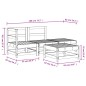 vidaXL Juego de muebles de jardín 4 pzas madera de pino impregnada vidaXL Juego de muebles de jardín 4 pzas madera de pino impregnada