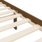 vidaXL Estructura de cama matrimonio con cabecero madera marrón miel vidaXL Estructura de cama matrimonio con cabecero madera marrón miel