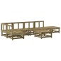 vidaXL Juego de muebles de jardín 7 pzas madera de pino impregnada vidaXL Juego de muebles de jardín 7 pzas madera de pino impregnada