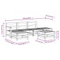 vidaXL Juego de muebles de jardín 6 pzas madera de pino impregnada vidaXL Juego de muebles de jardín 6 pzas madera de pino impregnada