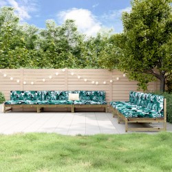 vidaXL Juego de muebles de jardín 6 pzas madera de pino impregnada