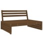 vidaXL Juego muebles de jardín 6 piezas madera maciza pino marrón miel