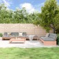 vidaXL Juego de muebles de jardín 6 pzas madera maciza abeto Douglas vidaXL Juego de muebles de jardín 6 pzas madera maciza abeto Douglas
