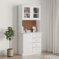 vidaXL Aparador alto ALTA madera maciza de pino blanco 77x35x165 cm vidaXL Aparador alto ALTA madera maciza de pino blanco 77x35x165 cm