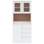 vidaXL Aparador alto ALTA madera maciza de pino blanco 77x35x165 cm vidaXL Aparador alto ALTA madera maciza de pino blanco 77x35x165 cm