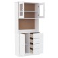 vidaXL Aparador alto ALTA madera maciza de pino blanco 77x35x165 cm vidaXL Aparador alto ALTA madera maciza de pino blanco 77x35x165 cm