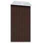 vidaXL Casetilla para leña acero galvanizado marrón 330x84x152 cm vidaXL Casetilla para leña acero galvanizado marrón 330x84x152 cm