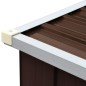 vidaXL Casetilla para leña acero galvanizado marrón 330x84x152 cm vidaXL Casetilla para leña acero galvanizado marrón 330x84x152 cm