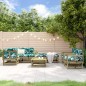 vidaXL Juego de muebles de jardín 8 pzas madera de pino impregnada vidaXL Juego de muebles de jardín 8 pzas madera de pino impregnada