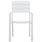 vidaXL Sillas de jardín 4 unidades HDPE aspecto de madera blanco vidaXL Sillas de jardín 4 unidades HDPE aspecto de madera blanco