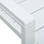 vidaXL Sillas de jardín 4 unidades HDPE aspecto de madera blanco vidaXL Sillas de jardín 4 unidades HDPE aspecto de madera blanco