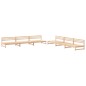 vidaXL Juego de muebles de jardín 6 piezas madera maciza de pino vidaXL Juego de muebles de jardín 6 piezas madera maciza de pino