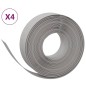 vidaXL Borduras de jardín 4 uds polietileno gris 10 m 15 cm vidaXL Borduras de jardín 4 uds polietileno gris 10 m 15 cm