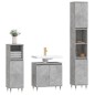 vidaXL Set de muebles baño 3 pzas madera contrachapada gris hormigón vidaXL Set de muebles baño 3 pzas madera contrachapada gris hormigón