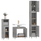 vidaXL Set de muebles baño 3 pzas madera contrachapada gris hormigón vidaXL Set de muebles baño 3 pzas madera contrachapada gris hormigón