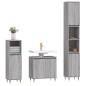 vidaXL Set de muebles de baño 3 pzas madera contrachapada gris sonoma vidaXL Set de muebles de baño 3 pzas madera contrachapada gris sonoma