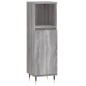 vidaXL Set de muebles de baño 3 pzas madera contrachapada gris sonoma vidaXL Set de muebles de baño 3 pzas madera contrachapada gris sonoma