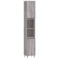 vidaXL Set de muebles de baño 3 pzas madera contrachapada gris sonoma vidaXL Set de muebles de baño 3 pzas madera contrachapada gris sonoma