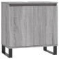 vidaXL Set de muebles de baño 3 pzas madera contrachapada gris sonoma