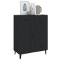 vidaXL Aparador de madera contrachapada negro 69,5x34x90 cm vidaXL Aparador de madera contrachapada negro 69,5x34x90 cm