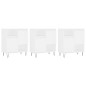 vidaXL Aparadores 3 uds madera contrachapada blanco vidaXL Aparadores 3 uds madera contrachapada blanco