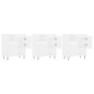 vidaXL Aparadores 3 uds madera contrachapada blanco vidaXL Aparadores 3 uds madera contrachapada blanco