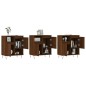 vidaXL Aparadores 3 uds madera contrachapada marrón roble vidaXL Aparadores 3 uds madera contrachapada marrón roble