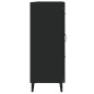 vidaXL Aparador de madera contrachapada negro 69,5x34x90 cm vidaXL Aparador de madera contrachapada negro 69,5x34x90 cm