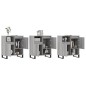 vidaXL Aparadores 3 uds madera contrachapada gris Sonoma vidaXL Aparadores 3 uds madera contrachapada gris Sonoma