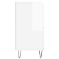 vidaXL Aparadores 2 uds madera contrachapada blanco brillo vidaXL Aparadores 2 uds madera contrachapada blanco brillo