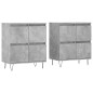 vidaXL Aparadores 2 uds madera contrachapada gris hormigón vidaXL Aparadores 2 uds madera contrachapada gris hormigón