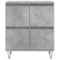 vidaXL Aparadores 2 uds madera contrachapada gris hormigón vidaXL Aparadores 2 uds madera contrachapada gris hormigón