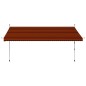 vidaXL Toldo manual retráctil naranja y marrón 400 cm vidaXL Toldo manual retráctil naranja y marrón 400 cm