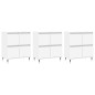 vidaXL Aparadores 3 uds madera contrachapada blanco vidaXL Aparadores 3 uds madera contrachapada blanco