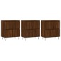 vidaXL Aparadores 3 uds madera contrachapada marrón roble vidaXL Aparadores 3 uds madera contrachapada marrón roble